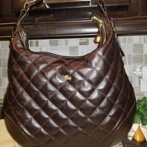 Burberry quilted hobo handbag